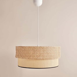 Opviq AYD-3447 Lámpara de araña de ratán Beige